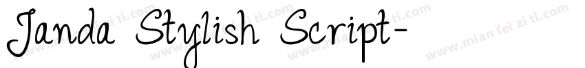 Janda Stylish Script字体转换
